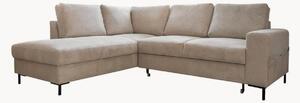Sofa narożna ze sztruksu z funkcją spania i z/bez schowka Lofty Lilly (4-osobowa)