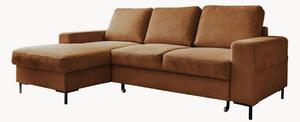 Sofa narożna ze sztruksu z funkcją spania i z/bez schowka Lofty Lilly (4-osobowa)