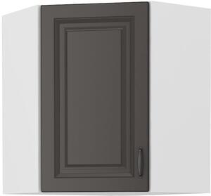 Szafka kuchenna wisząca górna narożna STILO 58x58 GN-72 1 F Grafit/Biały