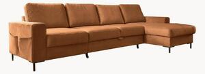 Sofa narożna ze sztruksu z funkcją spania i schowkiem Lofty Lilly (5-osobowa)