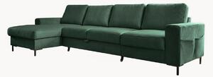 Sofa narożna ze sztruksu z funkcją spania i schowkiem Lofty Lilly (5-osobowa)