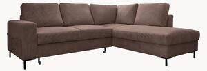 Sofa narożna ze sztruksu z funkcją spania i z/bez schowka Lofty Lilly (4-osobowa)