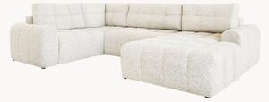 Panoramiczna narożna sofa z funkcją spania ze schowkiem Lulu (8-osobowa)