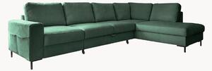 Sofa narożna ze sztruksu z funkcją spania Lofty Lilly (7-osobowa)