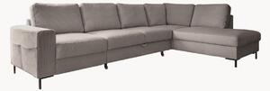 Sofa narożna ze sztruksu z funkcją spania i z/bez schowka Lofty Lilly (4-osobowa)