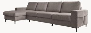 Sofa narożna ze sztruksu z funkcją spania i z/bez schowka Lofty Lilly (4-osobowa)