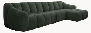 Sofa narożna z szenilu Shell