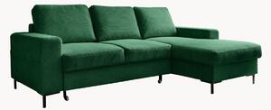 Sofa narożna ze sztruksu z funkcją spania i z/bez schowka Lofty Lilly (4-osobowa)