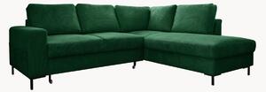 Sofa narożna ze sztruksu z funkcją spania i z/bez schowka Lofty Lilly (4-osobowa)