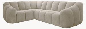 Sofa narożna z szenilu Shell