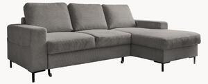 Sofa narożna ze sztruksu z funkcją spania i z/bez schowka Lofty Lilly (4-osobowa)