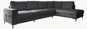 Sofa narożna ze sztruksu z funkcją spania i z/bez schowka Lofty Lilly (4-osobowa)