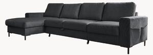 Sofa narożna ze sztruksu z funkcją spania i z/bez schowka Lofty Lilly (4-osobowa)