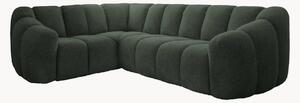 Sofa narożna z szenilu Shell (6-osobowa)
