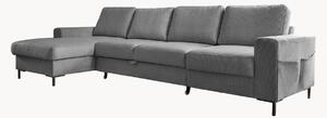 Sofa narożna ze sztruksu z funkcją spania i z/bez schowka Lofty Lilly (4-osobowa)
