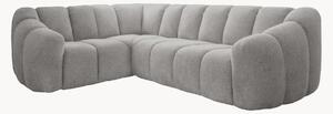 Sofa narożna z szenilu Shell