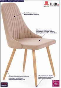 Krzesło tapicerowane Isent - beżowe