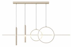 Linet Plus- Nowoczesna Wisząca Lampa LED Biały nad stół