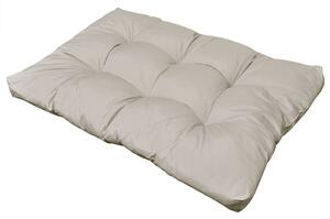 Wyściełana poduszka na siedzisko, 120x80x10 cm, piaskowa