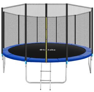 Tectake trampolina ogrodowa z siatką i drabinką - 427 cm