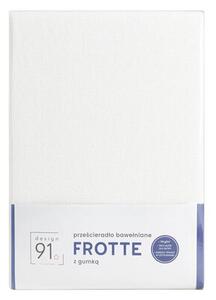 Prześcieradło EUROFIRANY Design 91 Frotte 140 x 200 cm Kremowy