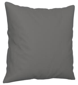 Sofa 2-osobowa z poduszkami, ciemnoszara, 120 cm, mikrofibra