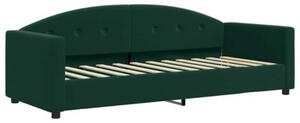 Sofa rozsuwana, ciemnozielona, 80x200 cm, aksamit