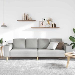 Nowoczesna sofa z podÅokietnikami w kolorze szarym z zestawem ottomanÃ³w