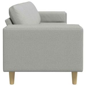 Nowoczesna sofa z podÅokietnikami w kolorze szarym z zestawem ottomanÃ³w