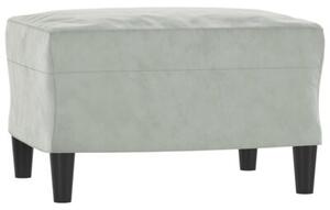 Sofa 3-osobowa z podnÃ³Å¼kiem, jasnoszara, 180 cm, aksamit