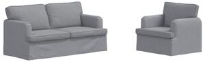 ModuÅowa sofa jasnoszara z ergonomicznym designem i wygodnymi poduszkami
