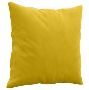 Sofa 2-osobowa z poduszkami, Å¼Ã³Åta, 140 cm, aksamit