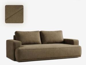 Sofa RozkÅadana Kanapa z FunkcjÄ Spania Dwuosobowa Do Salon BrÄ zowa CAMELIA