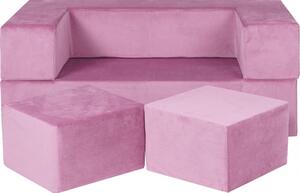 Cube Sofa Dziecięca, Różowa - Meowbaby®