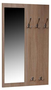 Wieszak z lustrem szer. 60cm kod 344