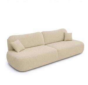 Sofa RozkÅadana Kanapa z FunkcjÄ Spania Dwuosobowa Do Salonu BeÅ¼owy AVERIO
