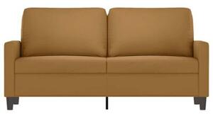 Sofa 2-osobowa, brÄ zowa, 140 cm, tapicerowana aksamitem