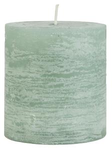 IB Laursen Zielona świeca słupkowa RUSTIC CANDLE GREEN 7,5 cm