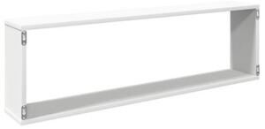 Półki ścienne kostki, 4 szt., białe, 100x15x30 cm