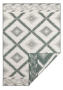 Zielono-kremowy dywan odpowiedni na zewnątrz NORTHRUGS Malibu, 170x120 cm