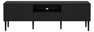Czarna szafka pod TV 177x57 cm Media – Tvilum