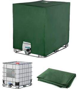 Pokrowiec na zbiornik IBC - Zbiornik deszczówki - 1000 litrów - 120 x 100 x 116 cm - Zielony