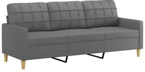 Sofa 3-osobowa z podnÃ³Å¼kiem, ciemnoszary, 180 cm, tkaninÄ