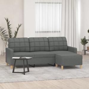 Sofa 3-osobowa z podnÃ³Å¼kiem, ciemnoszary, 180 cm, tkaninÄ