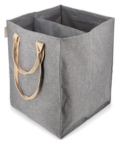 Szary tekstylny kosz na pranie 71 l Laundry Hub Tweed duplo – Rolser
