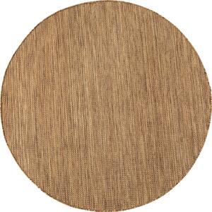 Brązowy okrągły dywan odpowiedni na zewnątrz ø 80 cm Mira 1450 – Ayyildiz Carpets