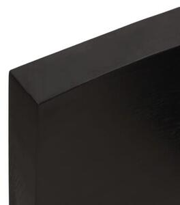 Półka, ciemnobrązowa, 40x30x(2-6) cm, wykończone drewno dębowe
