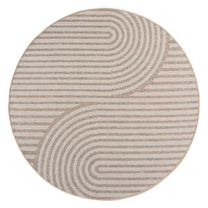 Beżowy okrągły dywan odpowiedni na zewnątrz ø 80 cm Desert 1301 – Ayyildiz Carpets