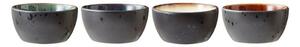 Czarne ceramiczne miski do serwowania zestaw 4 szt. 200 ml Gastro Black/Mix – Bitz