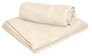 1x Ręcznik kąpielowy CLARYSSE ELEGANCE 70x140 cm + 1x ręcznik CLARYSSE 60x110 cm 100% bawełna, kremowy